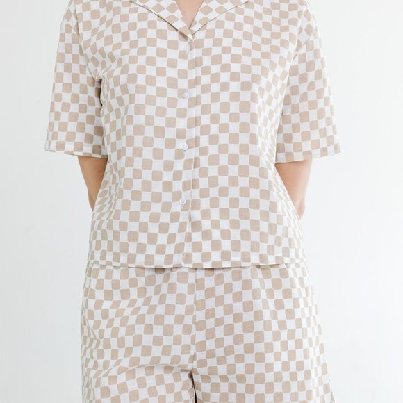 Mod Ref Jo Checked Button Up - Picture 1 of 6